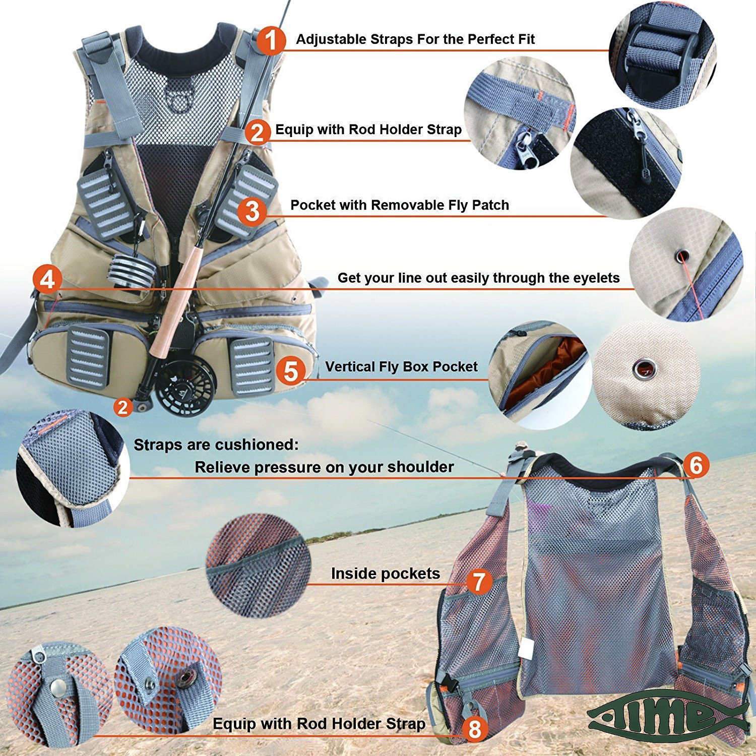 Fly Fishing Vest Pack1
