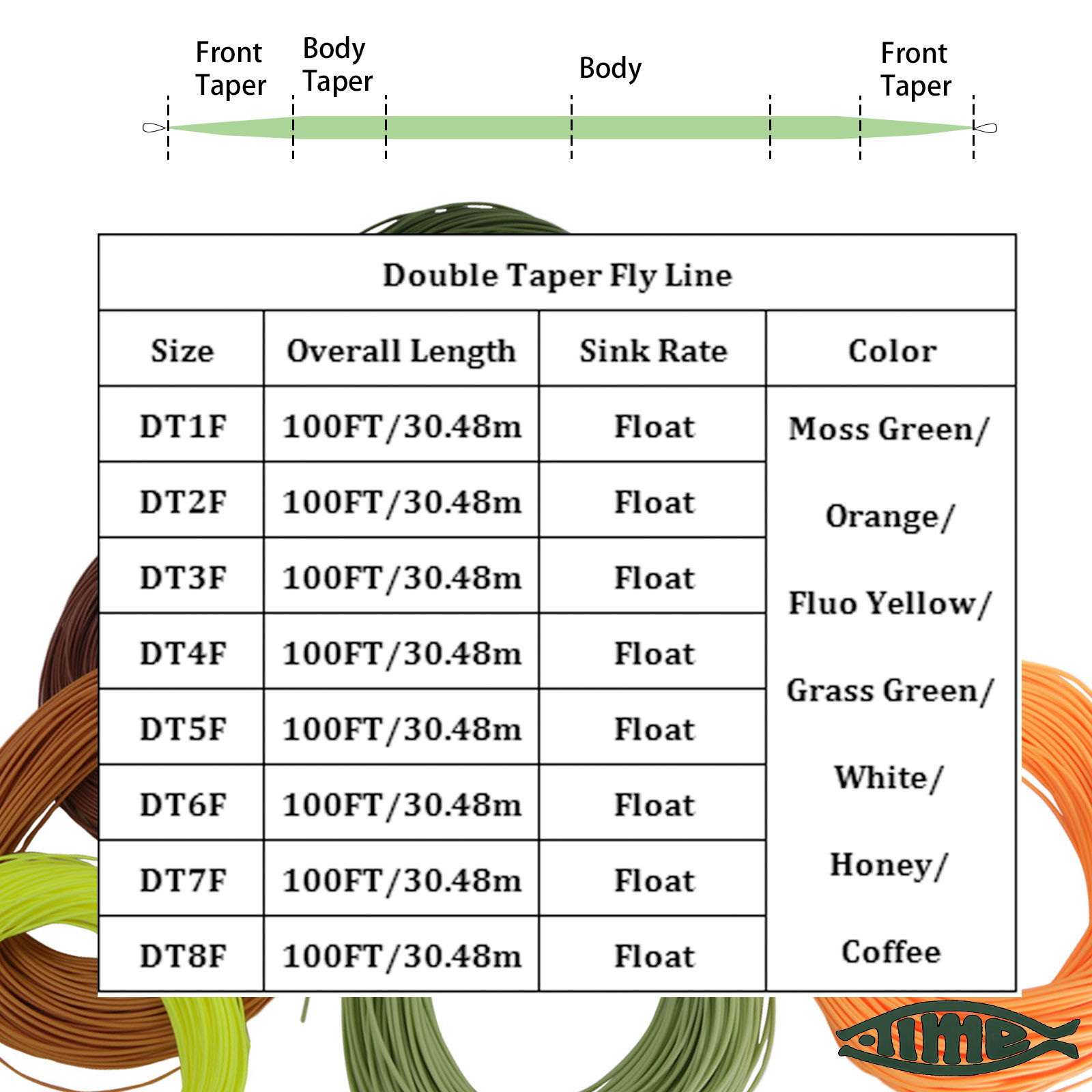 Fly Fishing Floating Line DT